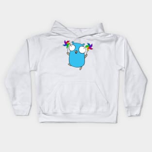 Pinwheel Gopher Kids Hoodie